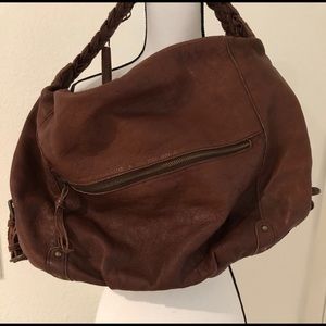 Artisan All Leather Large Bag w/ Zipper/Pockets